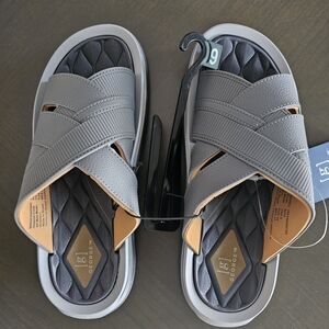 George's Men Crossband Slide Sandal Size 9